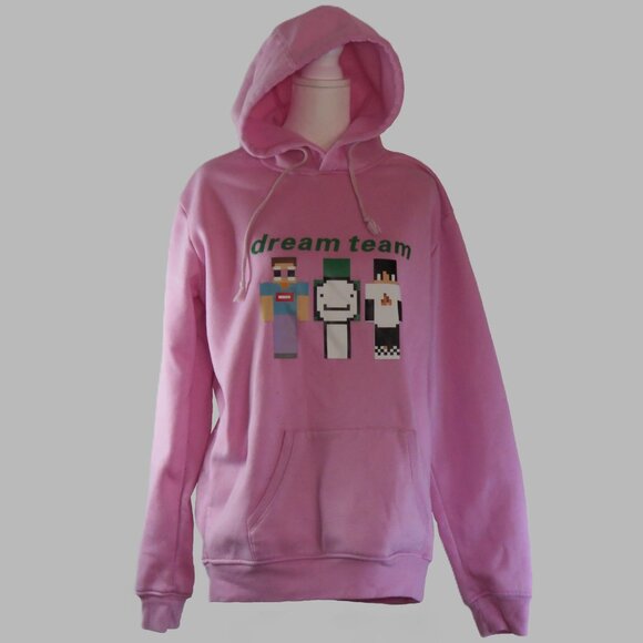 JMSUN Unisex Dreamwastaken Dream Team Smile Hoodie Sweatshirt Size L 7 (C997) - Picture 5 of 7